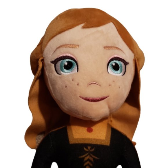 Disney Frozen 2 Anna Plush Toy / Doll 16" x 5" Black / Peach / Orange Pre-owned - Picture 5 of 6